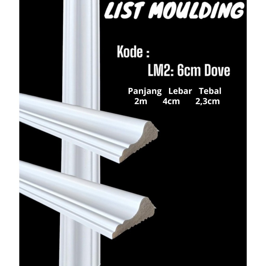 List Wall Moulding PVC List Profil Dinding Harga Per Meter
