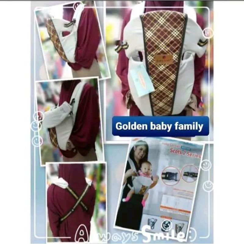 Special Baby Carrier BSG3302 Baby Scots 2 Series Gendongan Depan