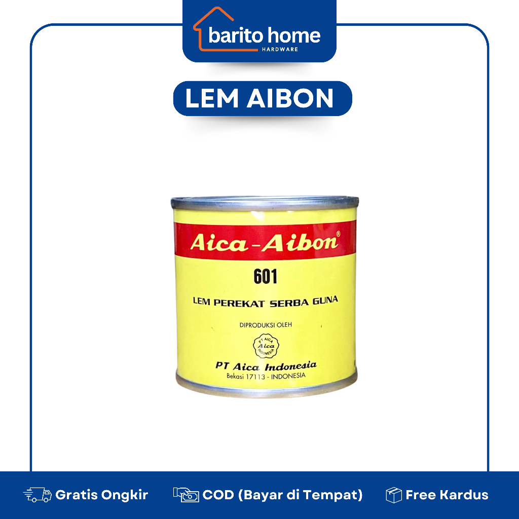 Lem Kaleng Aica Aibon 601 70 Gram / Lem Perekat Serbaguna Melamin Logam Beton Papan Fiber Kayu Karpe