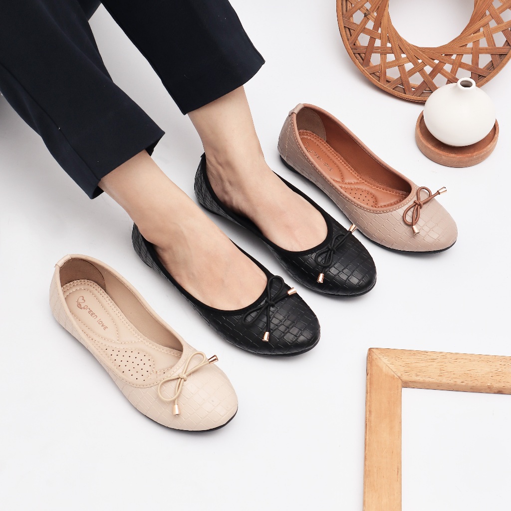 Green Love Sepatu Flatshoes Wanita ANGELINA