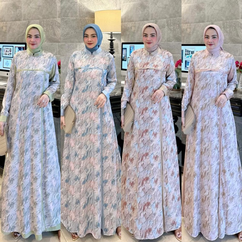 Gamis Diana Dress Ori Irena Fashion Simpel elegant Cantik
