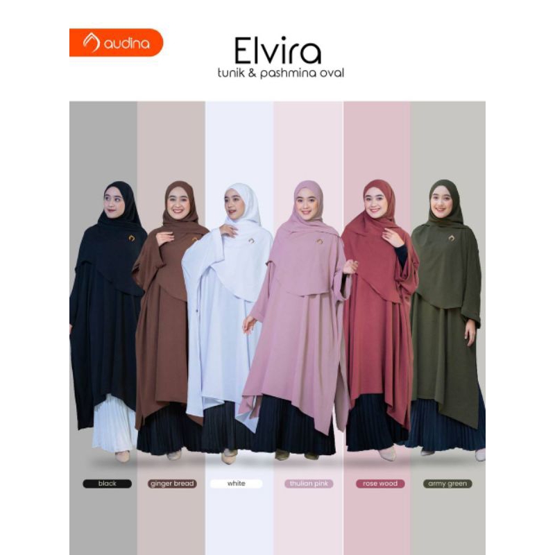 [SUDAH READY] Elvira One Set Tunik by Audina/ORI AUDINA