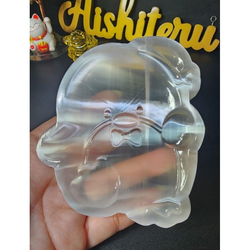 Selenite Bowl - Pinguin - Crystal / Kristal / Batu Alam