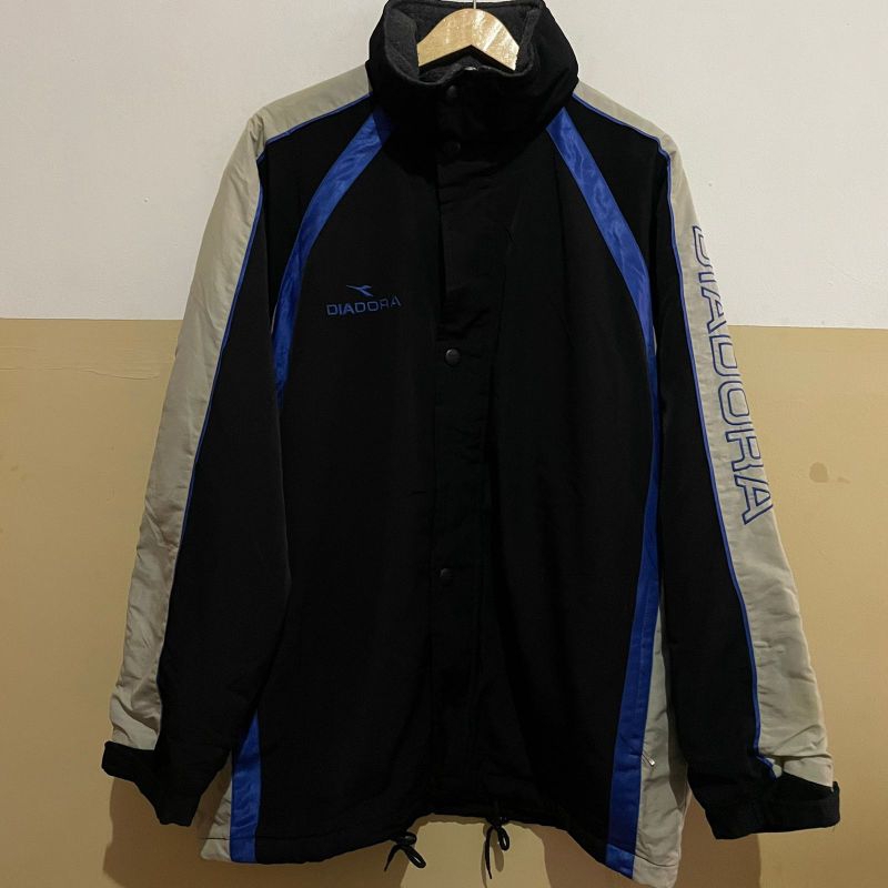 Casual Sport Jacket Diadora Black List Blue