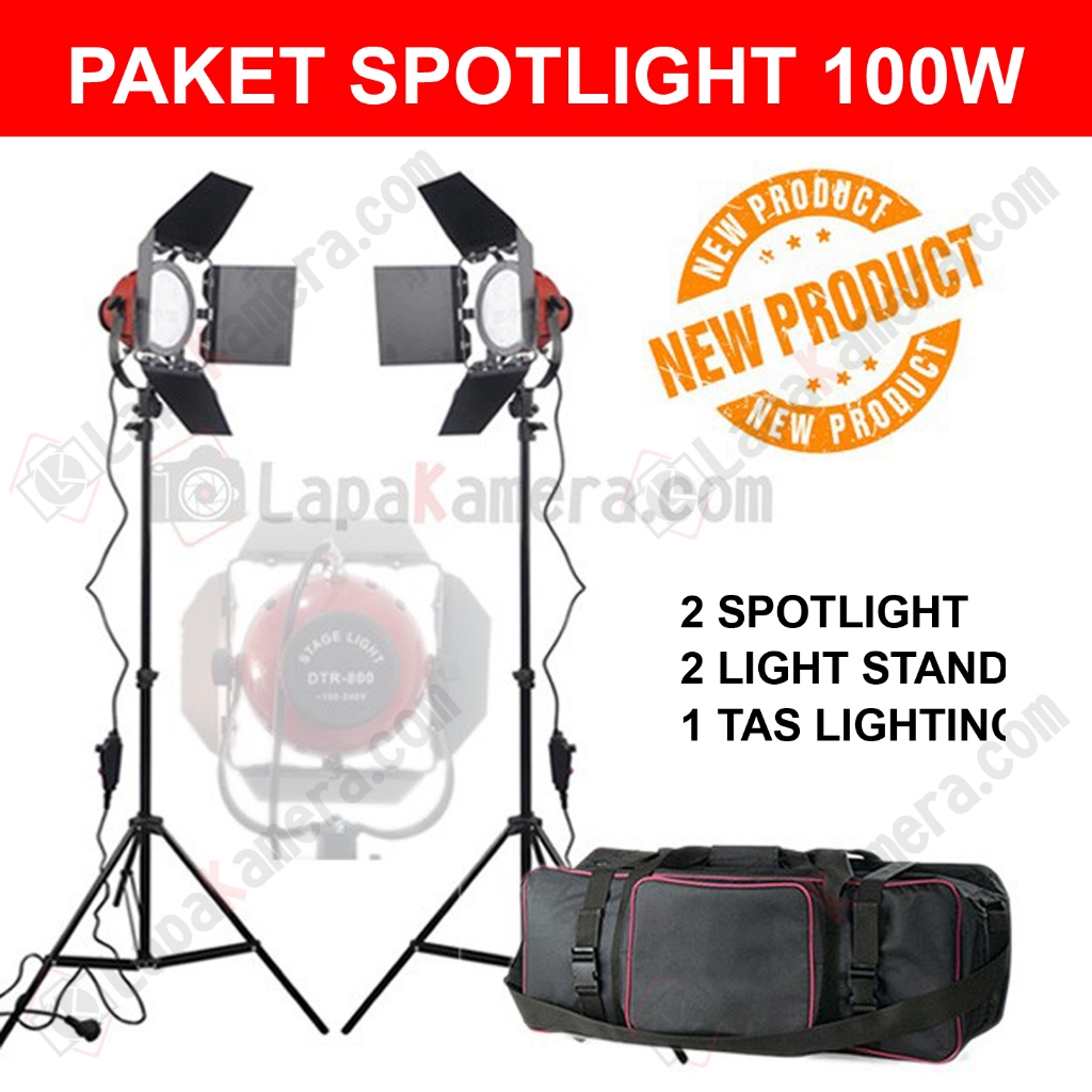 PAKET Lampu LED Spotlight 100w With Dimmer