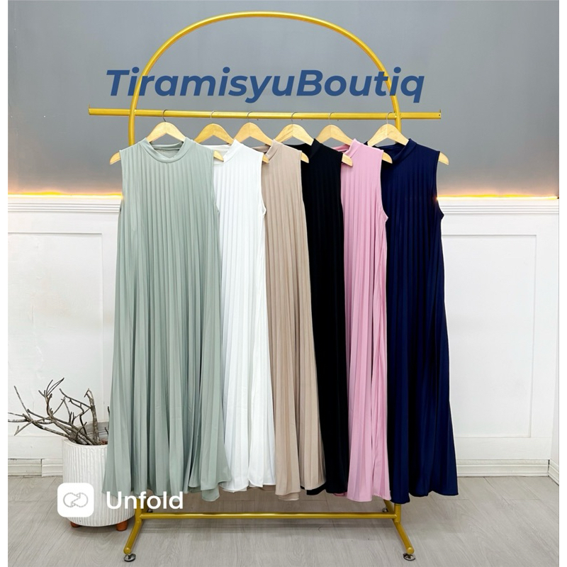 INNER DRESS PLISKET  Panjang Tanpa lengan / Maxy Dress / Mayung /inner