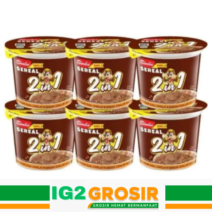 

Simba Sereal Combo 2in1 Cup Coklat 1 Pak Isi 6 Pcs