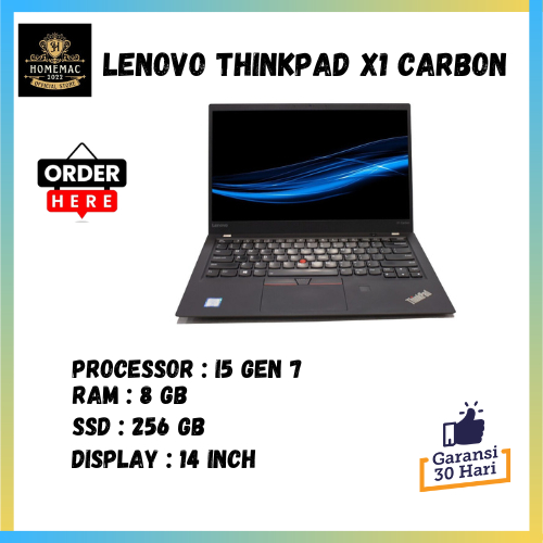 LENOVO THINKPAD X1 CARBON CORE I5 GEN 7  8/256 ORIGINAL SECOND