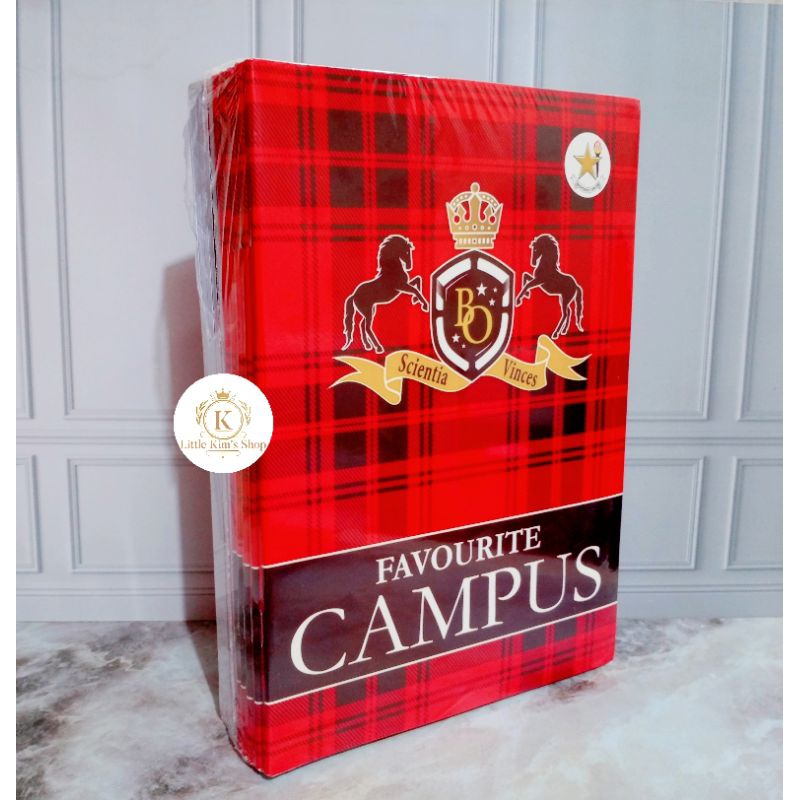 

(1 Pack isi 10 pcs) Buku Tulis Favourite Campus Panjang isi 50 Lembar Merek Bintang Obor 25x18 cm/ Little Kim's Shop