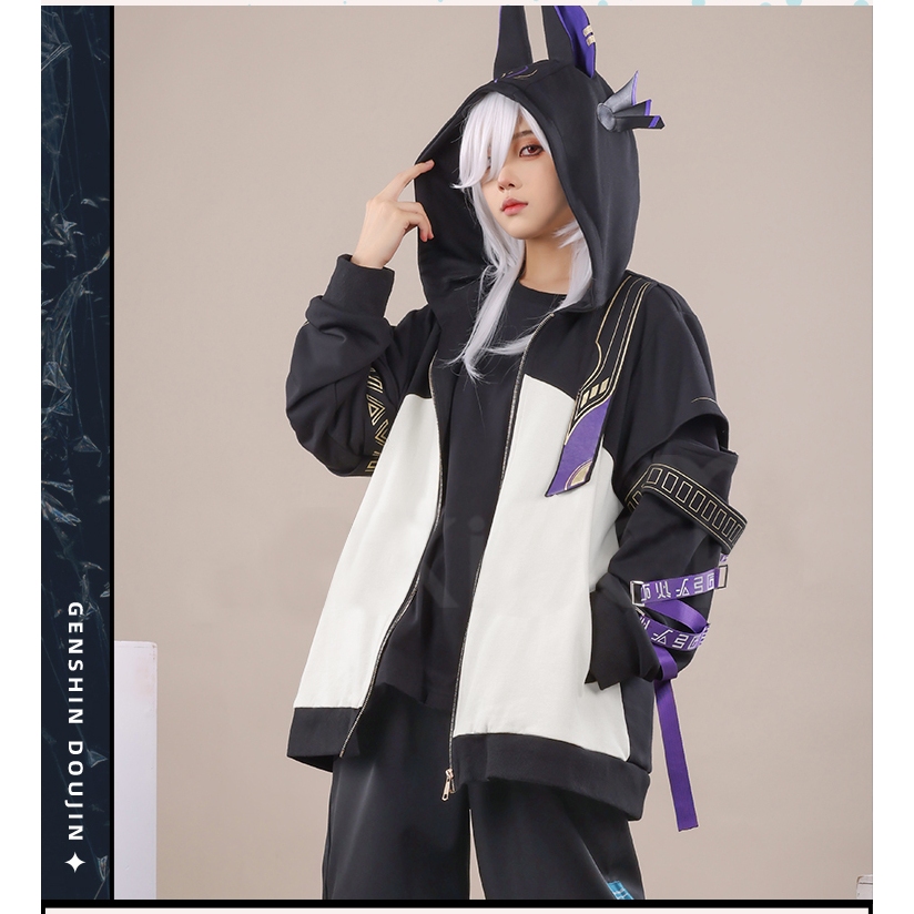Cyno Genshin Impact Hoodie Cynonari Penjaga Hutan Jaket Jacket Cosplay Cosu