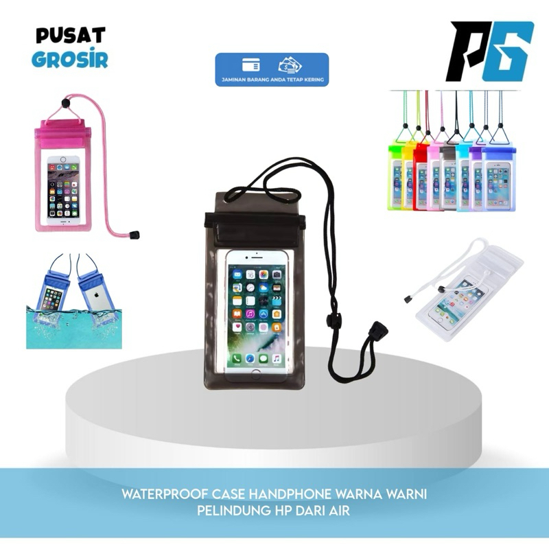 Waterproof Hp anti air Tempat Pelindung Handphone Besar Pengaman
