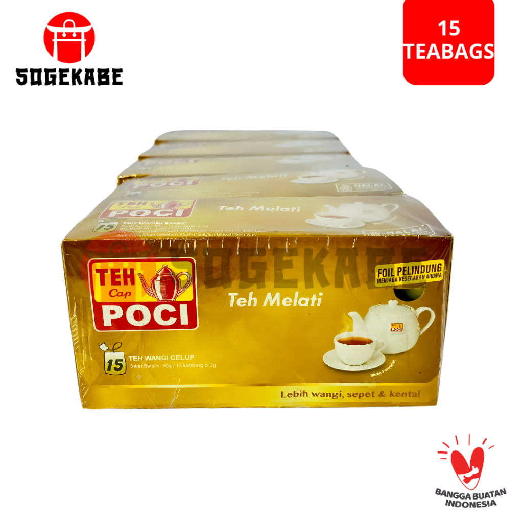 

POCI Teh Hitam Celup Teh Melati - 15 Teabags