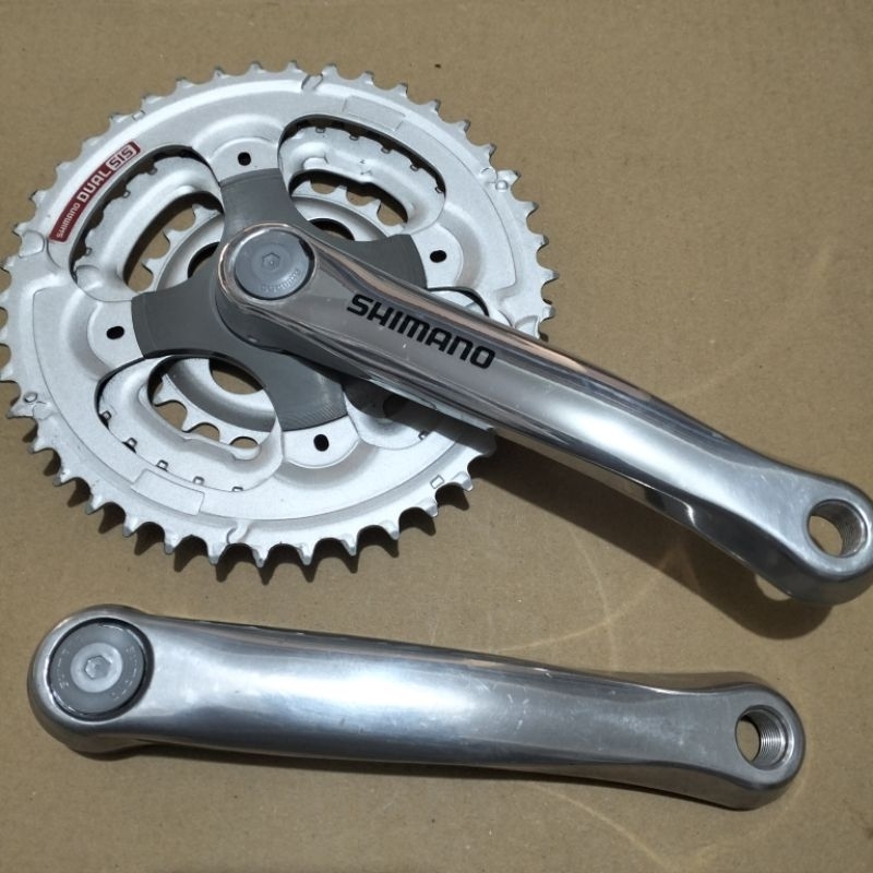Crank Shimano Altus FC-M330 crank BB kotak jadul 42-32-22t arm Alloy 170mm untuk MTB,federal dan lai