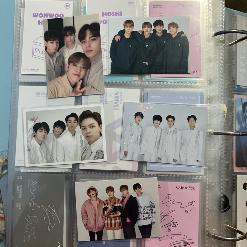 seventeen wonwoo vernon scoups seungcheol mingyu hiphop team tc pc trading card photo card japan are