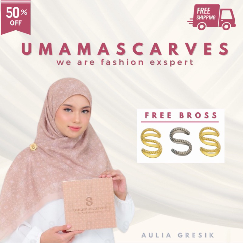 Umama Scarf+Box+Brooch