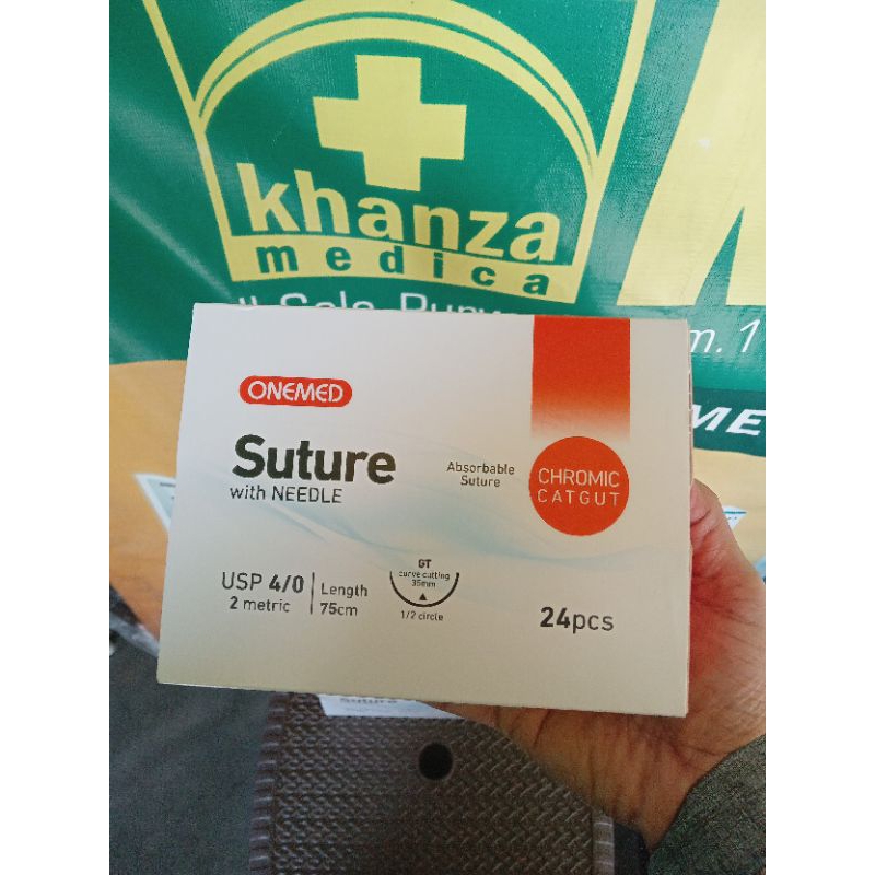 catgut chromic 4/0 per pcs