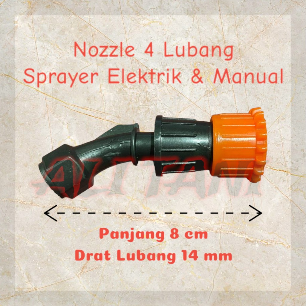 Nozzle/Spuyer 4 Lubang/Mata 4 Sprayer Elektrik & Manual