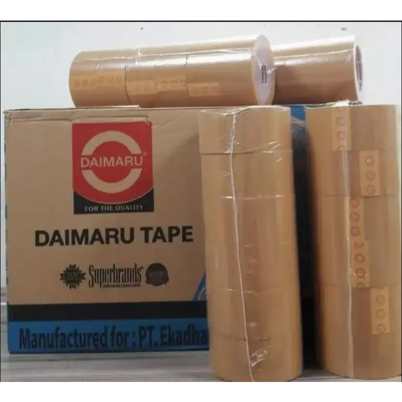 

Daimaru Lakban Daimaru Coklat/ Cokelat / Bening 2in / 2 inch / 2 in - Cokelat