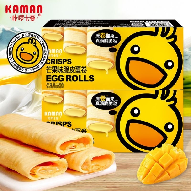 

( HALAL ) Kaman crips egg rolls / Mango flavor egg rolls
