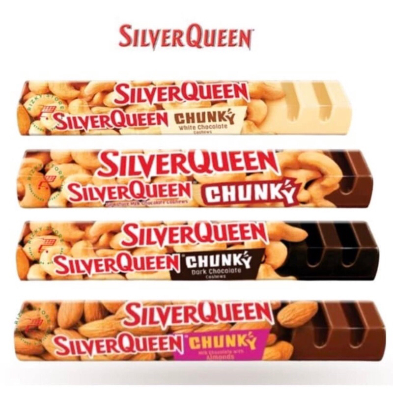 

chunky bar silverQueen cokelat 95 gr varian