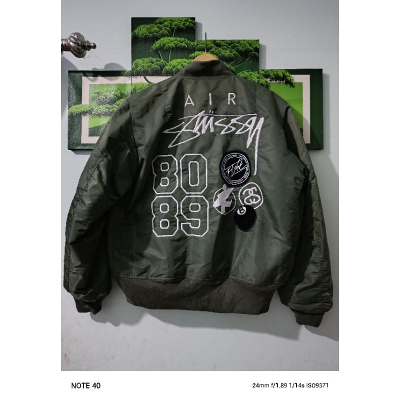 NIKE X STUSSY BOMBER JACKET REVERSIBEL