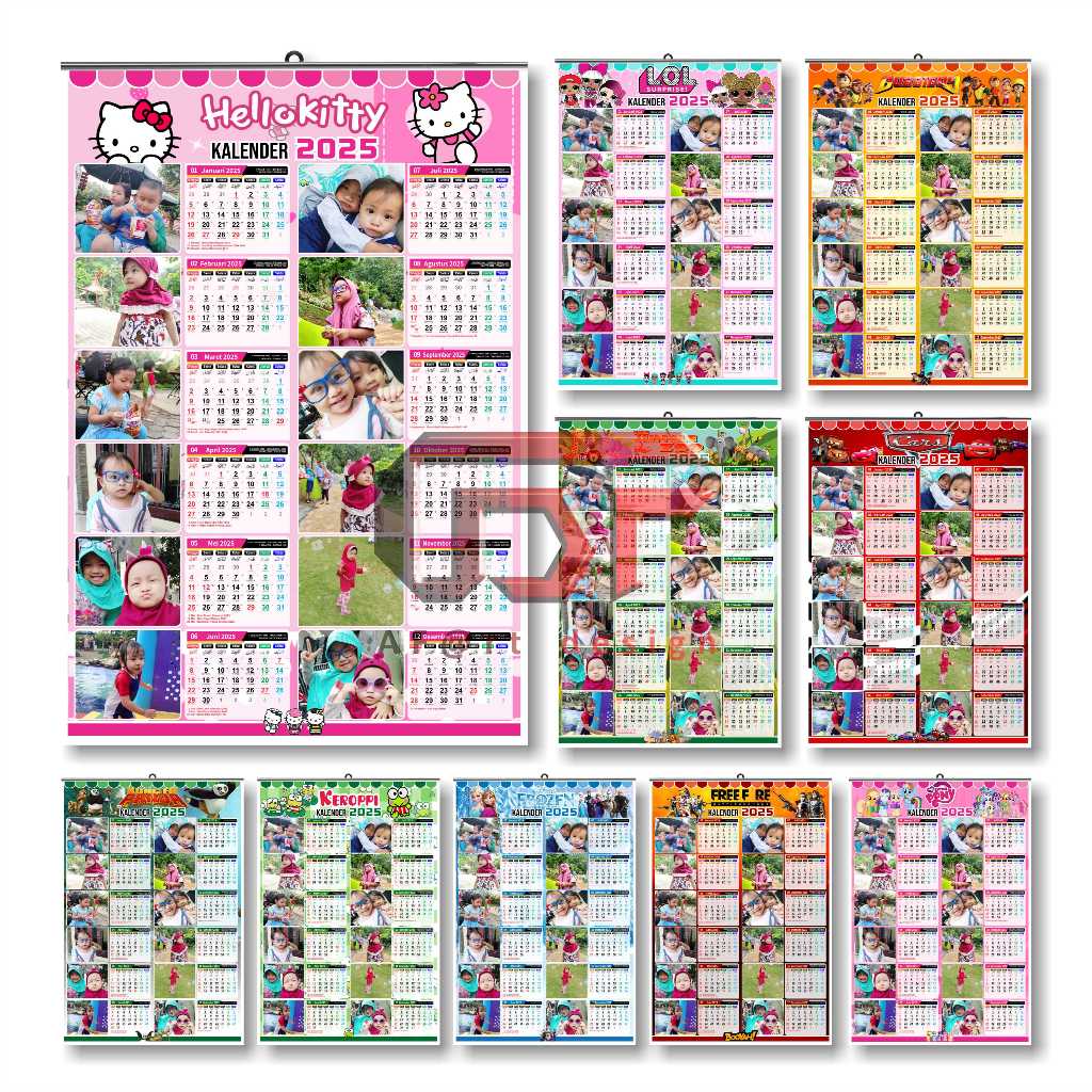 

Kalender Karakter Animasi Anak 2025 TANPA MINIMAL ORDER 12 Foto bebas pilih karakter