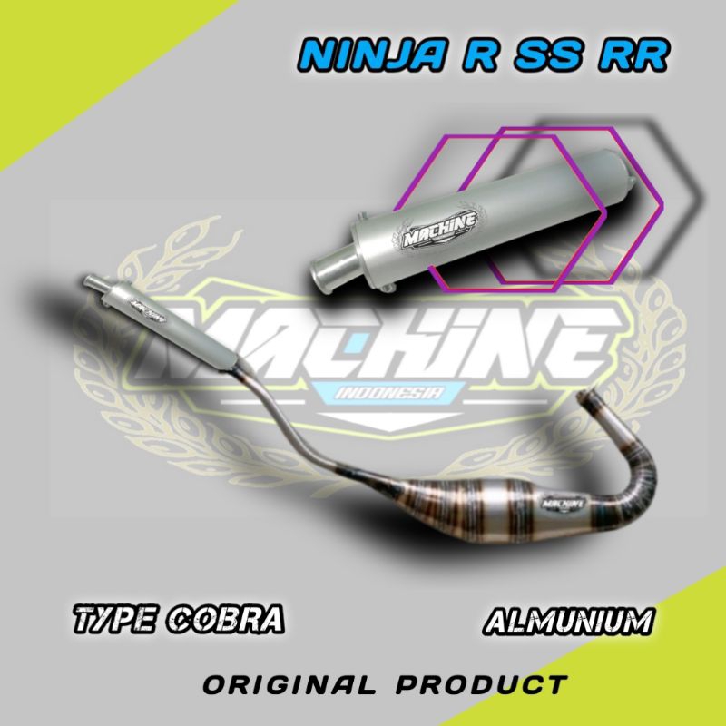KNALPOT NINJA R SS RR COBRA PLAT KARAT MACHINE BUKAN ABRT AHAU