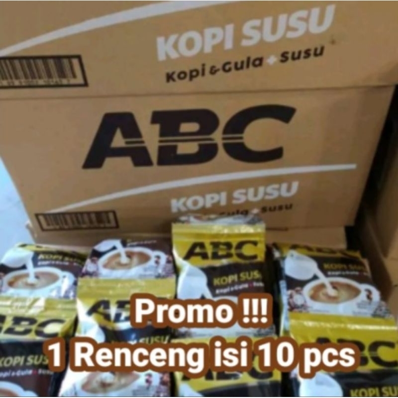 

kopi ABC susu 1 renceng isi 10 pcs