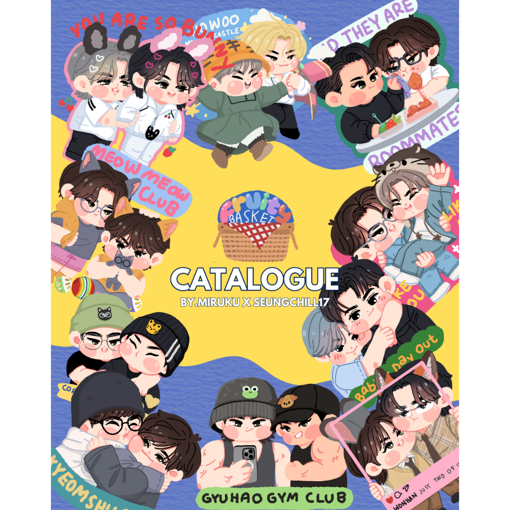 [KEYCHAIN STANDEE] FRUITY BASKET SERIES - by.miruku x seungchill17