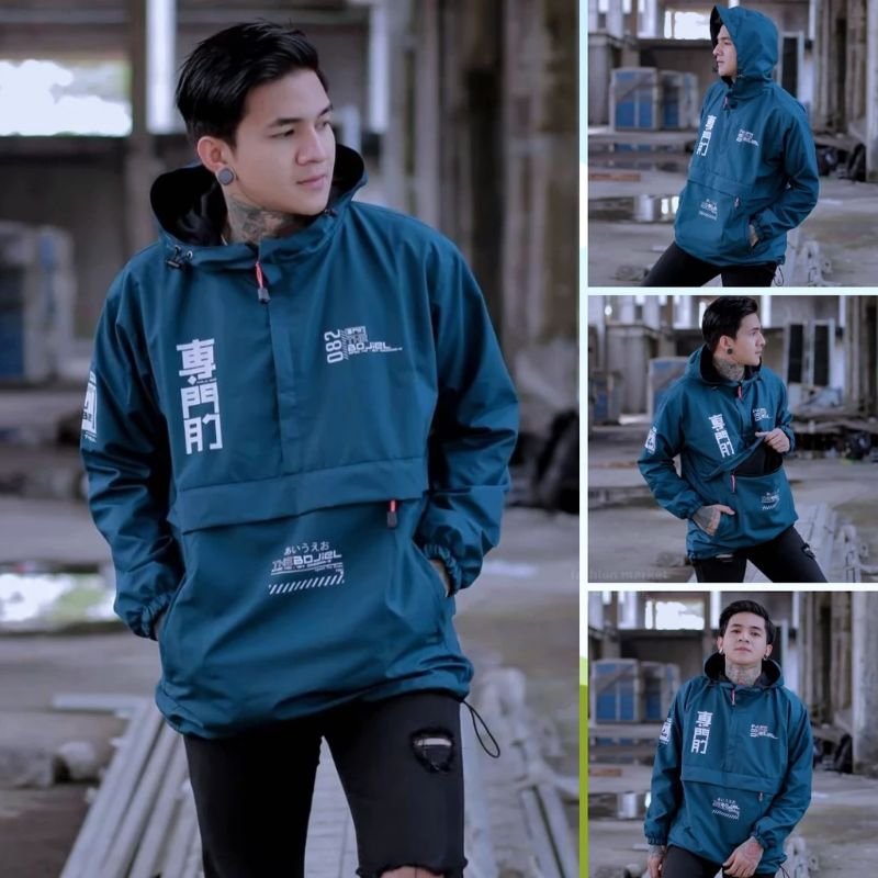 JAKET CAGOULE PRIA/WANITA WATERPROOF ORIGINAL THE BOJIEL / JAKET PARASUT WINDPROOF / JAKET MOTOR