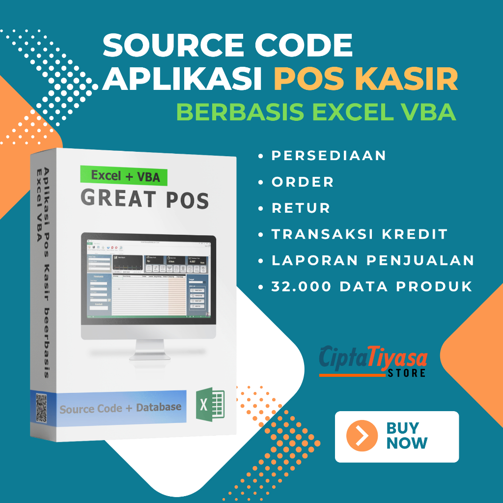 Aplikasi POS Kasir berbasis Excel VBA (Source Code )