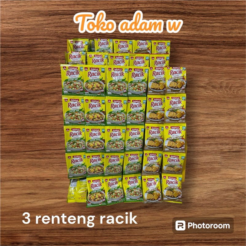 

indofood racik bumbu sachet 30 pcs/ 3 renteng lengkap