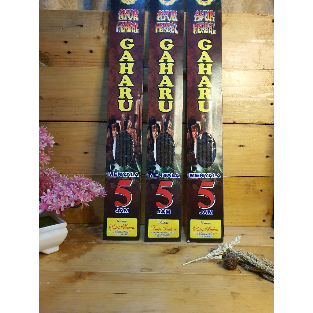 Dupa Harum Putri Bulan Dupa Ayur Herbal 70 Gram isi 5 Stik Aroma Gaharu