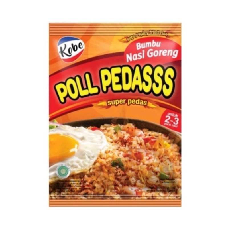 

Kobe Bumbu Nasi Goreng Poll Pedasss 20gr