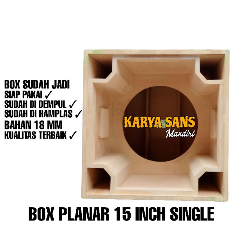 Box speaker planar 15 inch single mentahan