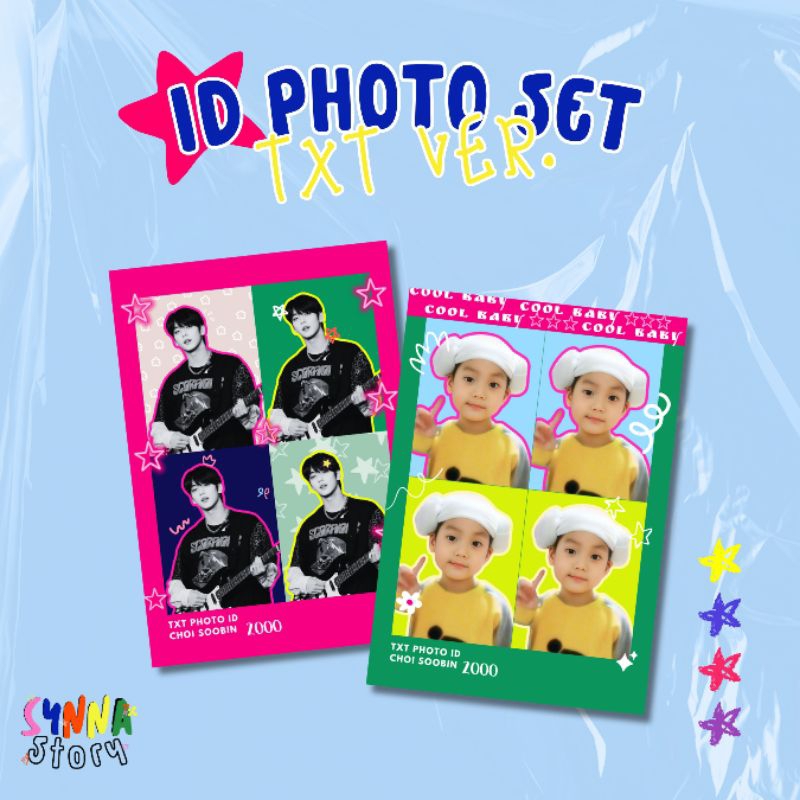 [2pc/set] id photo txt ver. by synnastory