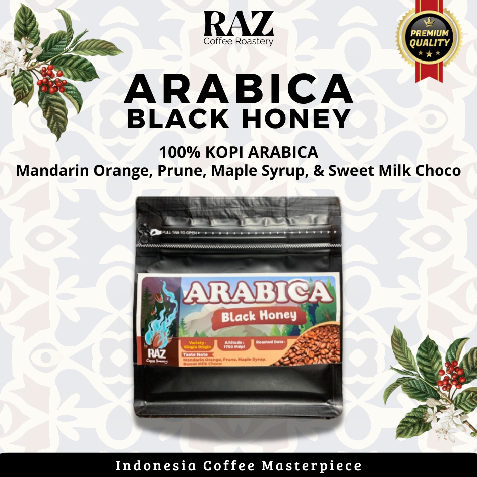 

Black Honey - Kopi Arabica - 200 gr - RAZ Coffee