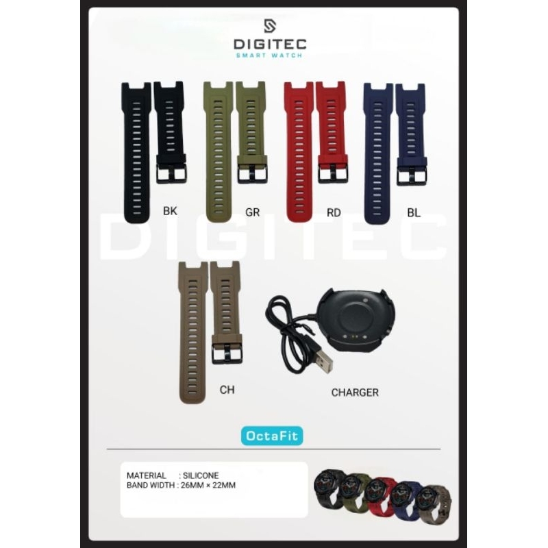STRAP SMART WATCH DIGITEC MODEL OctaFit ORIGINAL 100%
