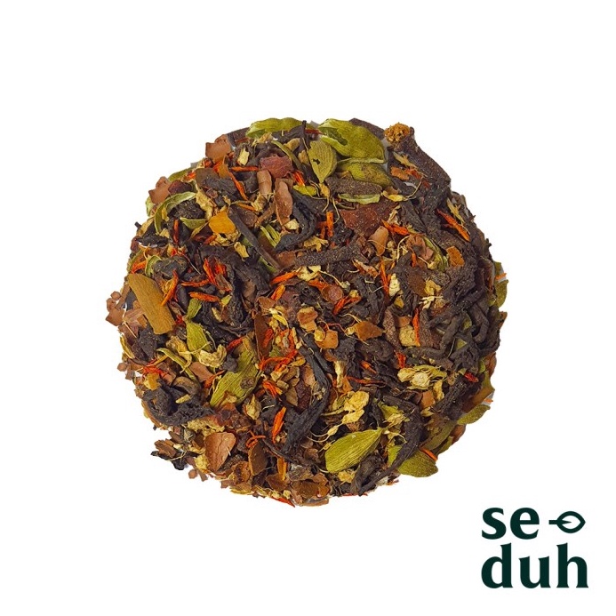 

BONANZA PU ERH CHOCO CHAI Tea Blend Puerh with Cacao Husk Ginger and spices 6 gram
