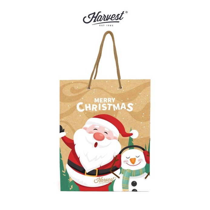 

PANAS Paper Bag Natal Christmas Harvest Merry Xmas M Santa Snow