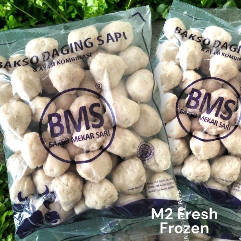 

Bakso BMS ( Kombinasi Sapi dan Ayam) 625g | isi 50 butir |