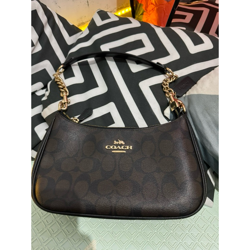 coach teri signature brown black