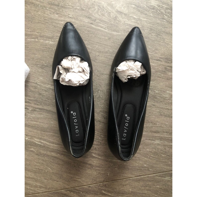 [For Free Khusus Batam] Sepatu Hitam Pantofel Heels Laviola