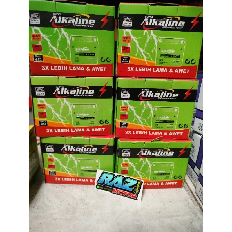 AKI ALKALINE GTZ-5S AKI ALKALINE BEAT,MIO J, SUPRA 125