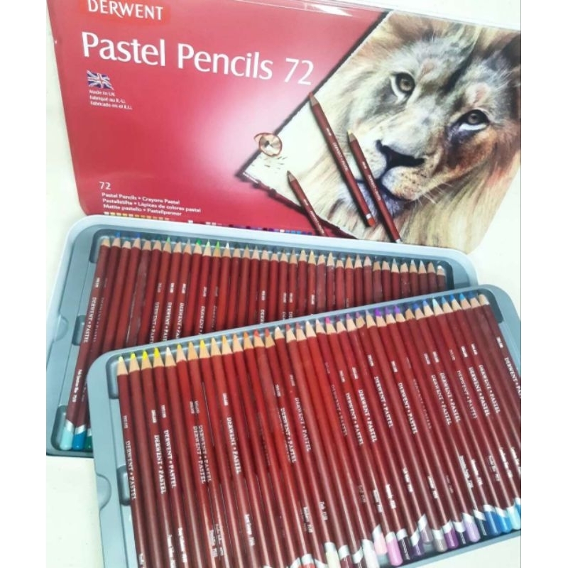 

Derwent pastel pencil set 72 tin case
