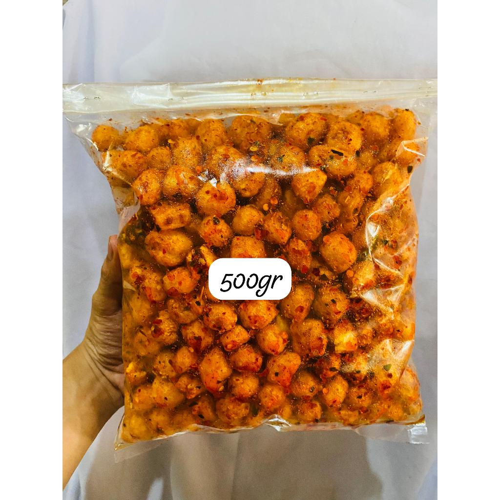 

cimol kering pedas daun jeruk bumbu melimpah/cimol kering original daun jeruk kemasan 1kg 500gr 250gr