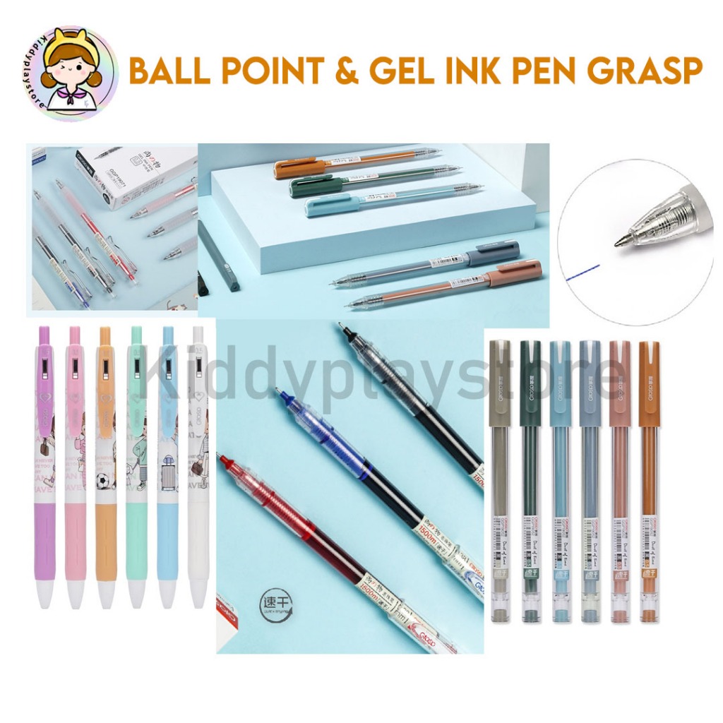 

Grasp Pulpen Pena Pen Tinta Cair Gel PER PCS Polos Matte Pena Cair Alat Tulis Stationary Ball point pena