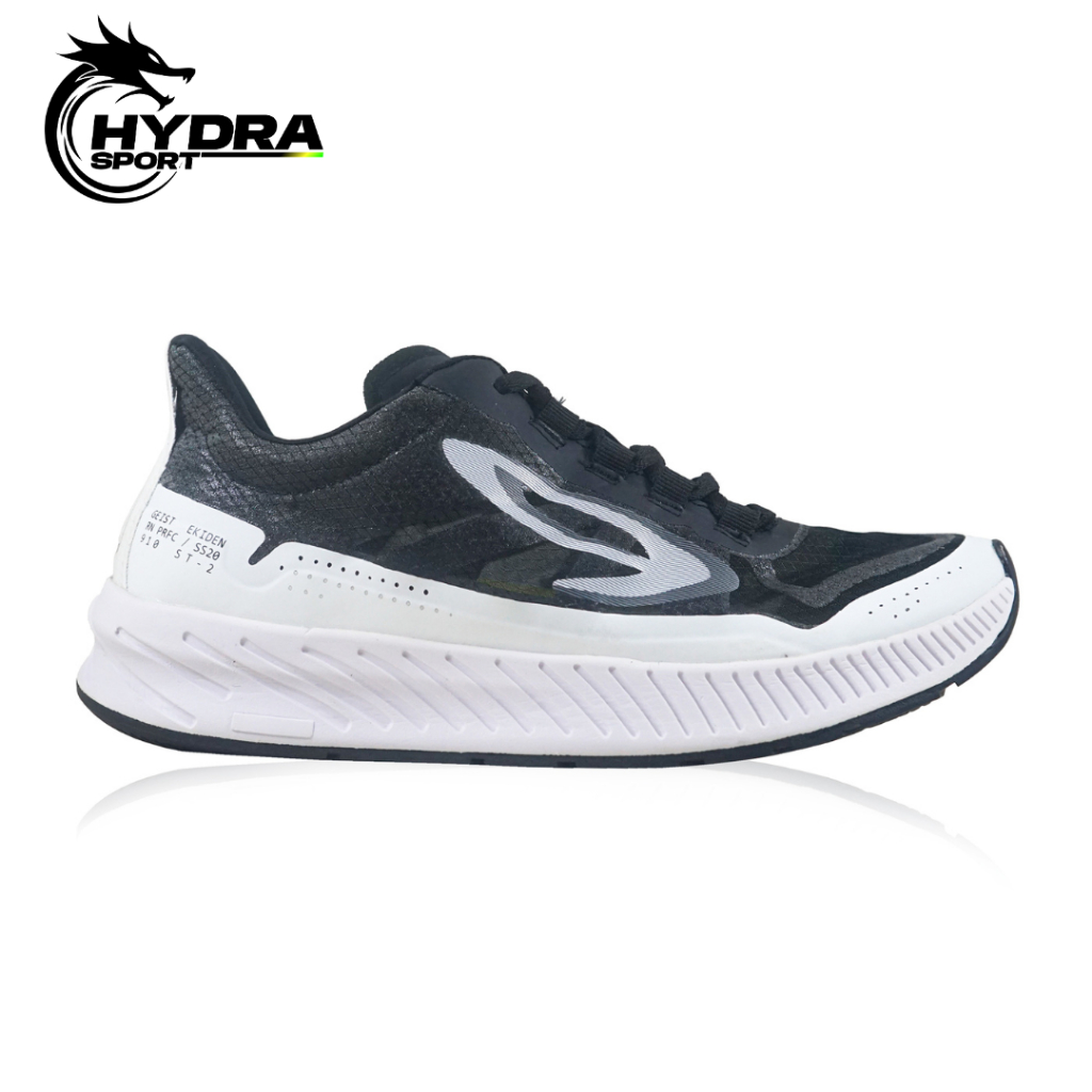 910 Nineten Sepatu Running GEIST EKIDEN - HITAM/PUTIH