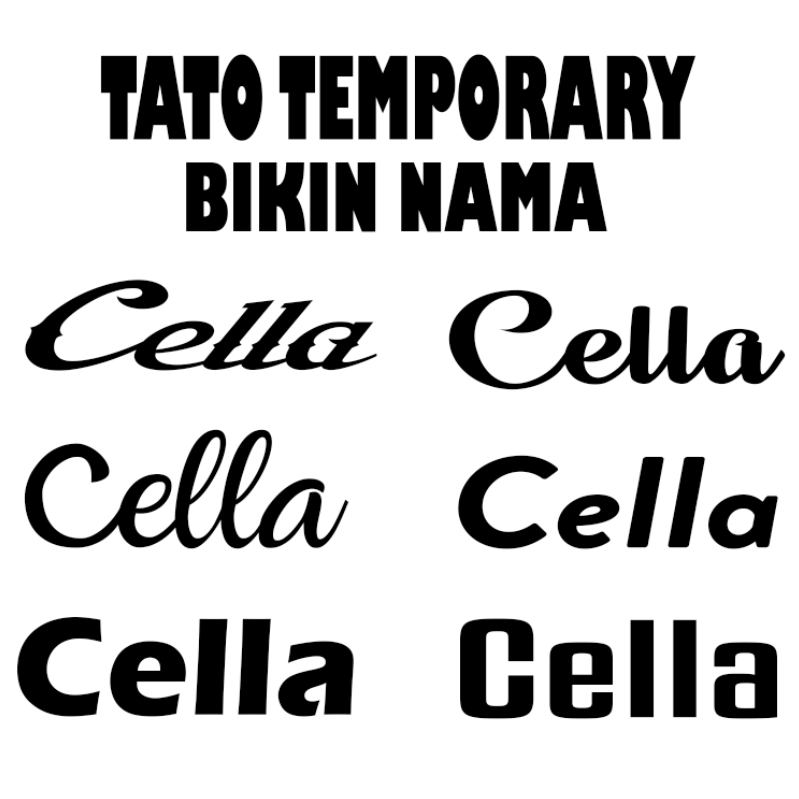 tattoo temporary bikin nama tahan sampai 7 hari