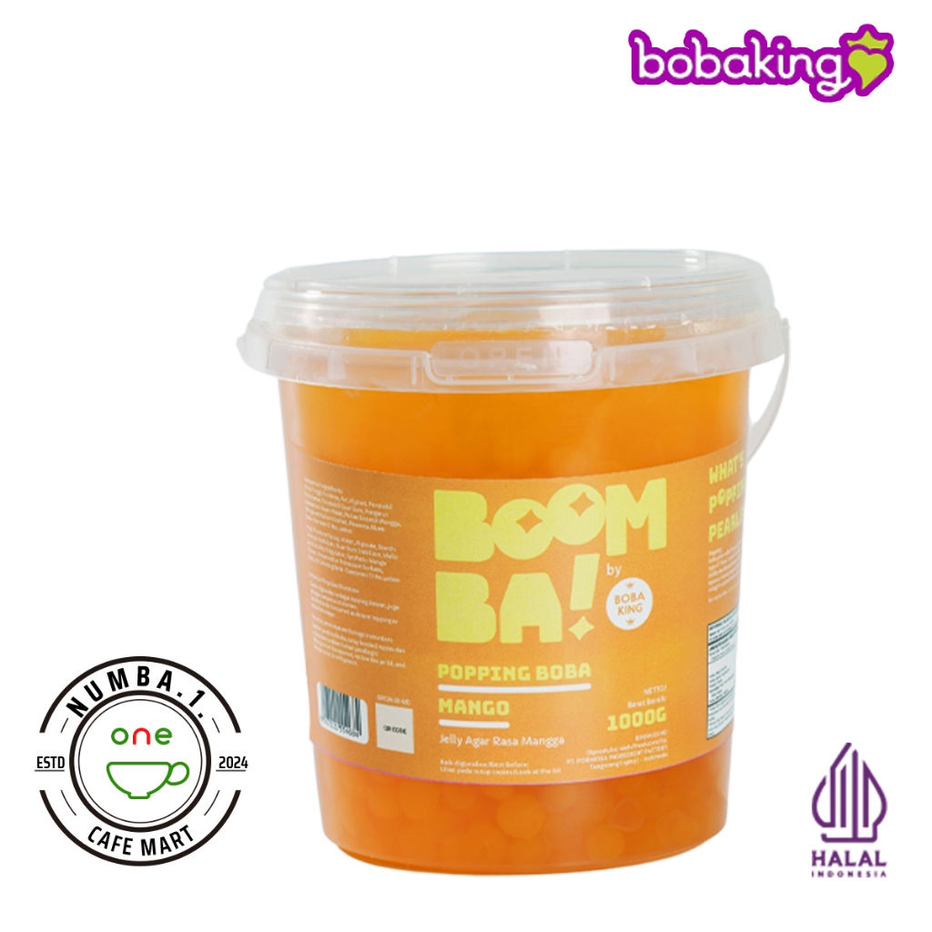

1kg Bobaking Boomba Mango Popping Boba